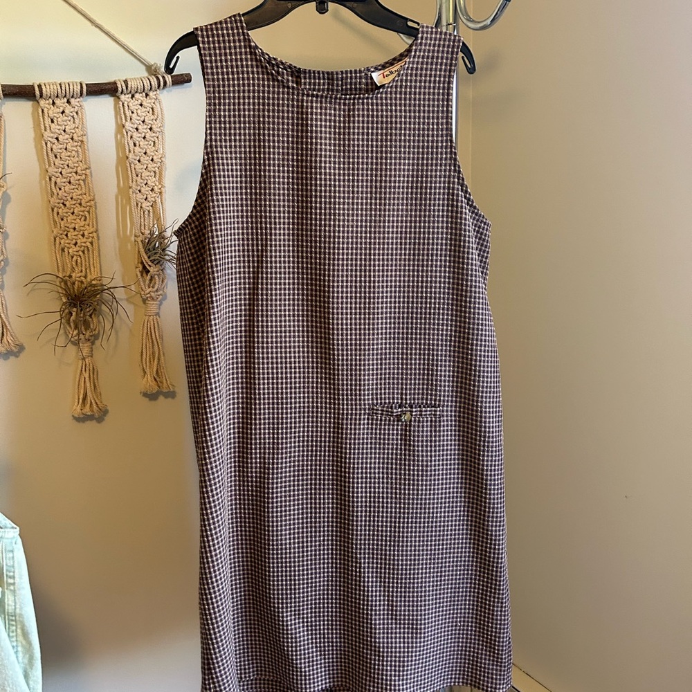 Classic Checkered Sleeveless Dress
